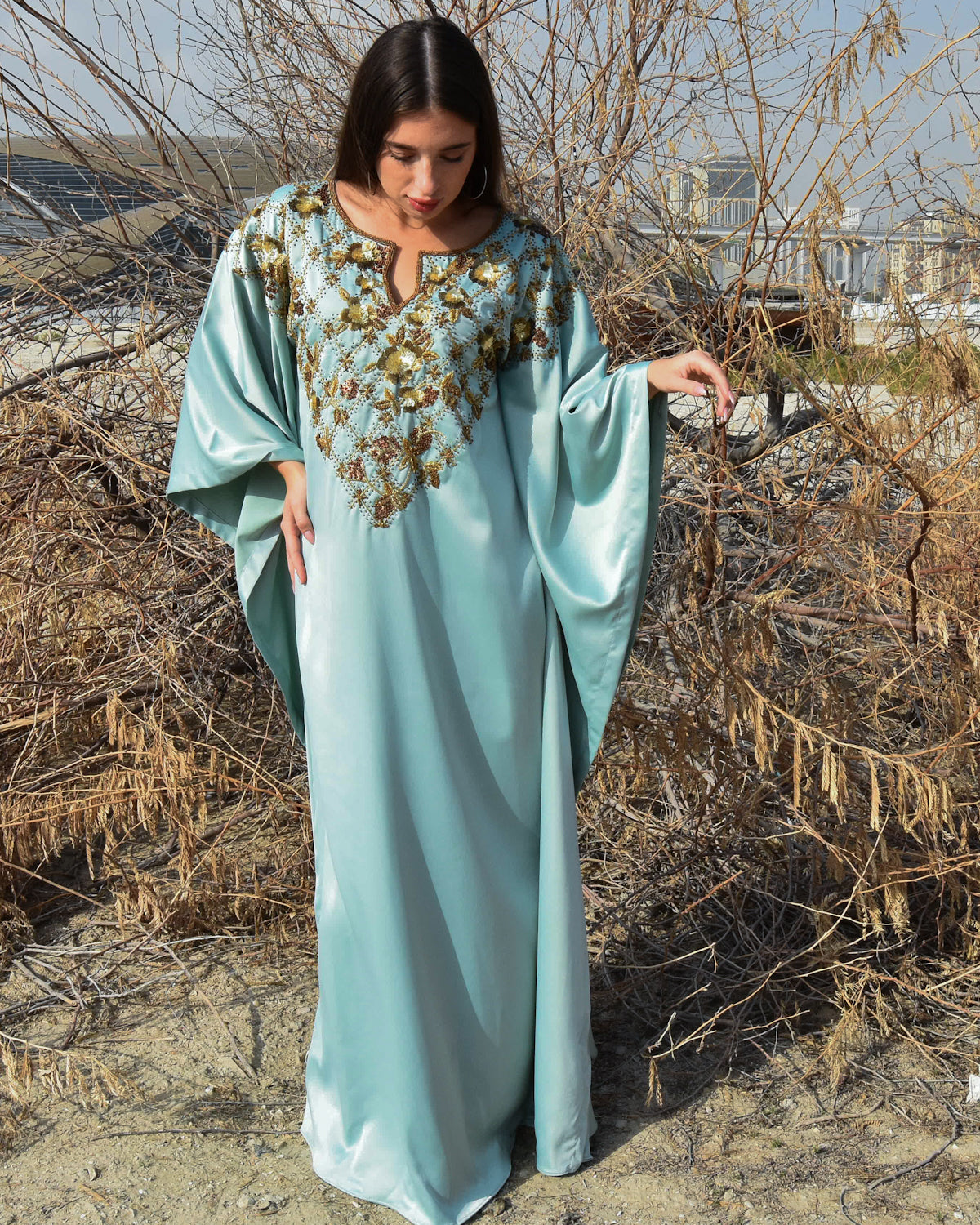 Teal Kaftan